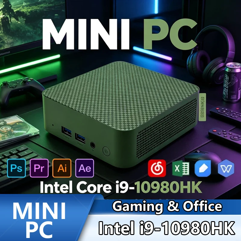 Pc Gaming Editing - Dark Collection Mini PC Intel I9‑10980HK,