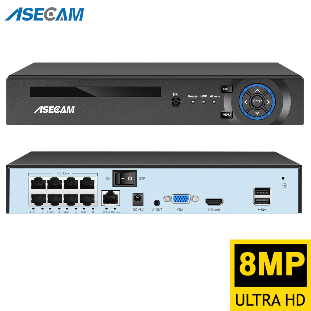 Webcam 4K - Süper 8MP POE NVR Video Kaydedici