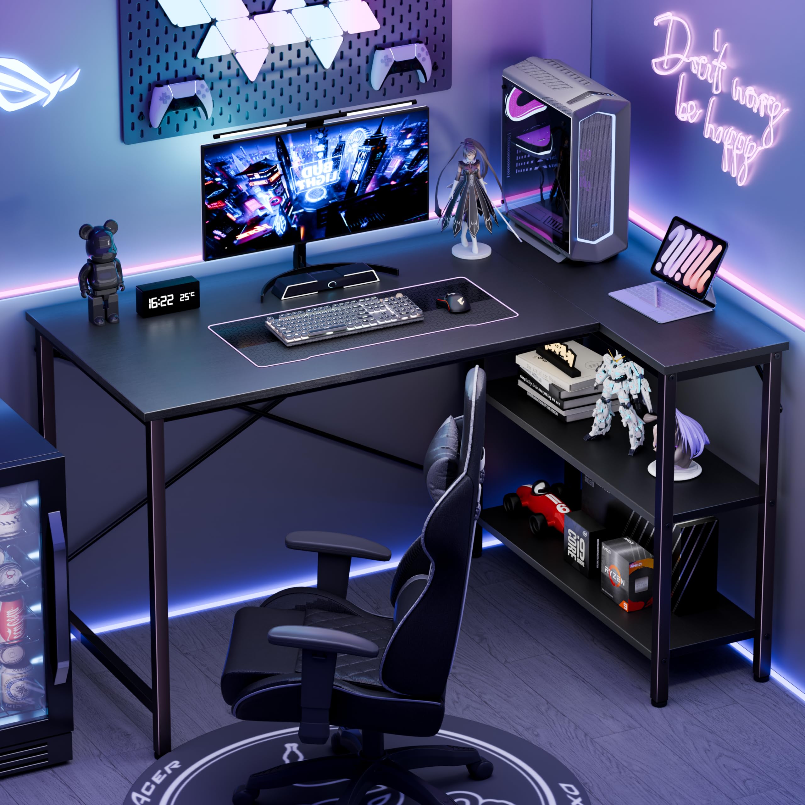 Pc Gaming Center - JHK L Şeklinde Çalışma Masası 47