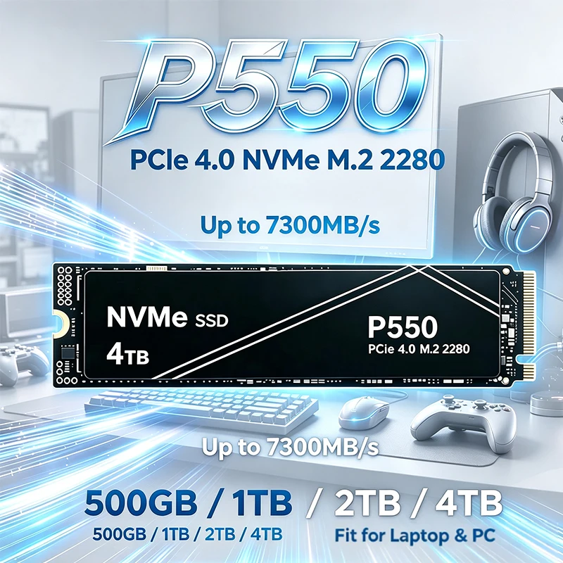 Pc Gaming News - Yeni P550 1TB/2TB/4TB PCIe NVMe Gen