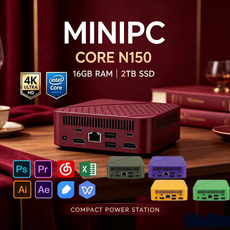 Pc Gaming Editing - Renkli Mini PC Intel Celeron N150