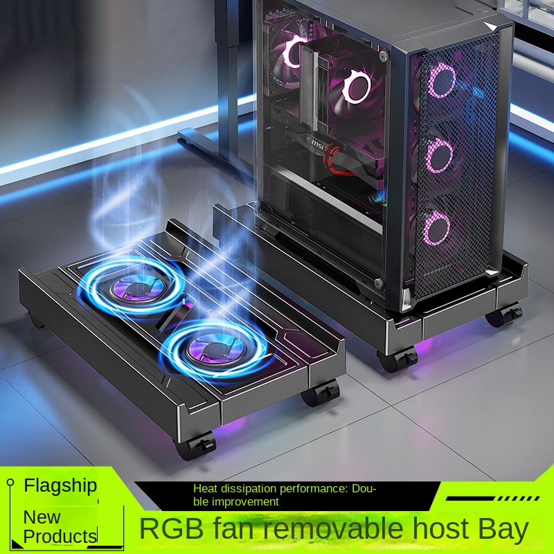 Pc Gaming Lounge - BEISHI Ayarlanabilir Bilgisayar CPU Tutucu, RGB