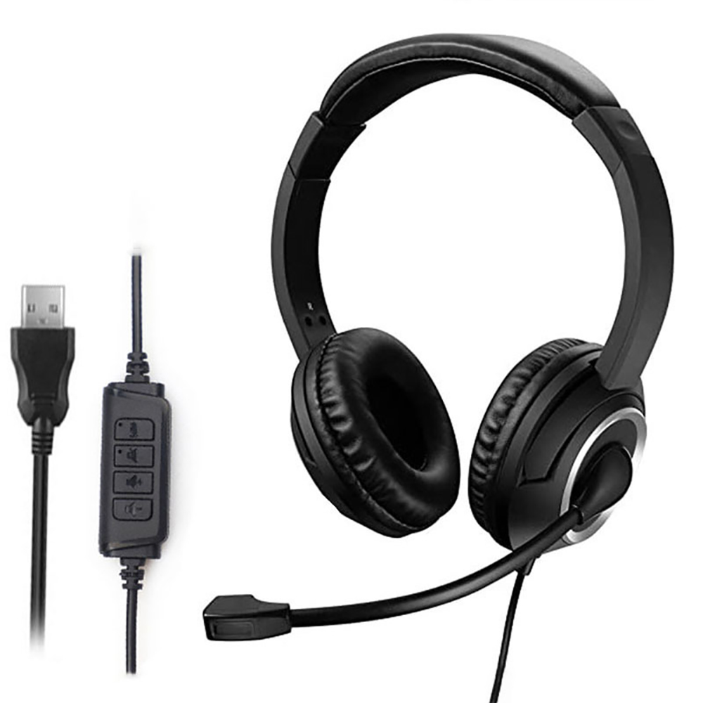 Pc Gaming Center - 3.5mm USB Kulaklık Çağrı Merkezi Kulaklıkları
