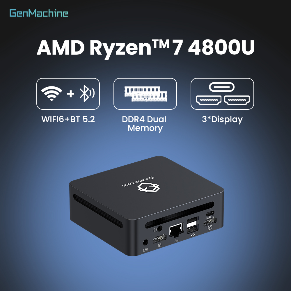 Pc Gaming Ryzen - GenMachine Mini Bilgisayar AMD Ryzen 7