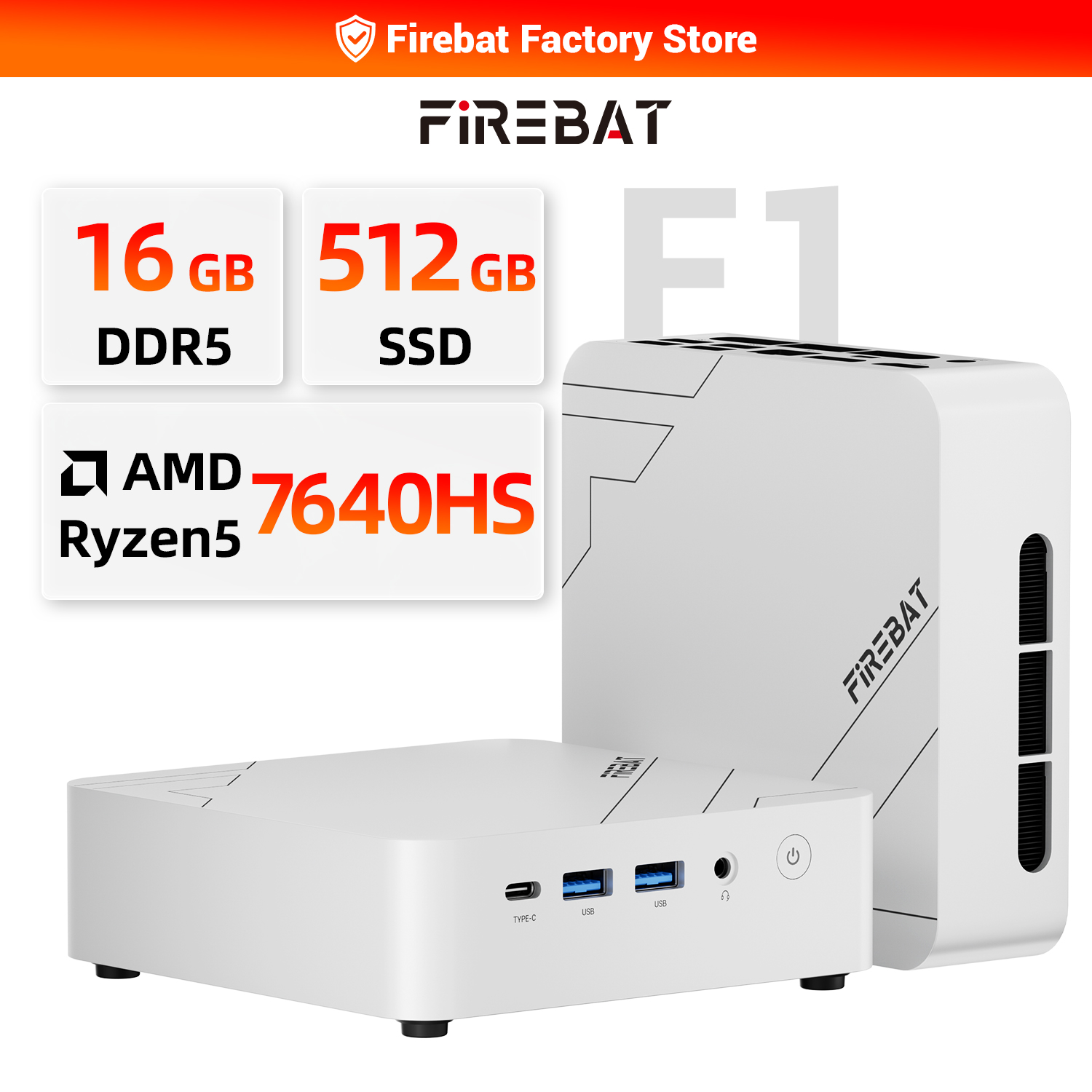 FIREBAT F1 MINI PC AMD Ryzen 5 - Pc Gaming White incelemesi ve fiyatı