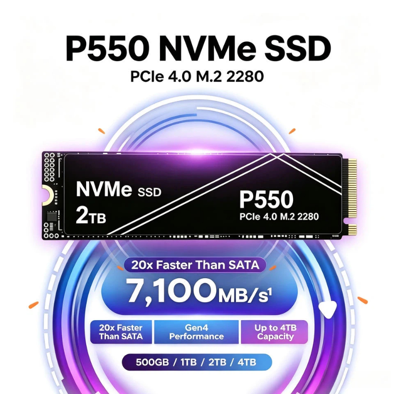 Yeni P550 1TB/2TB/4TB PCIe NVM - Pc Gaming News incelemesi ve fiyatı