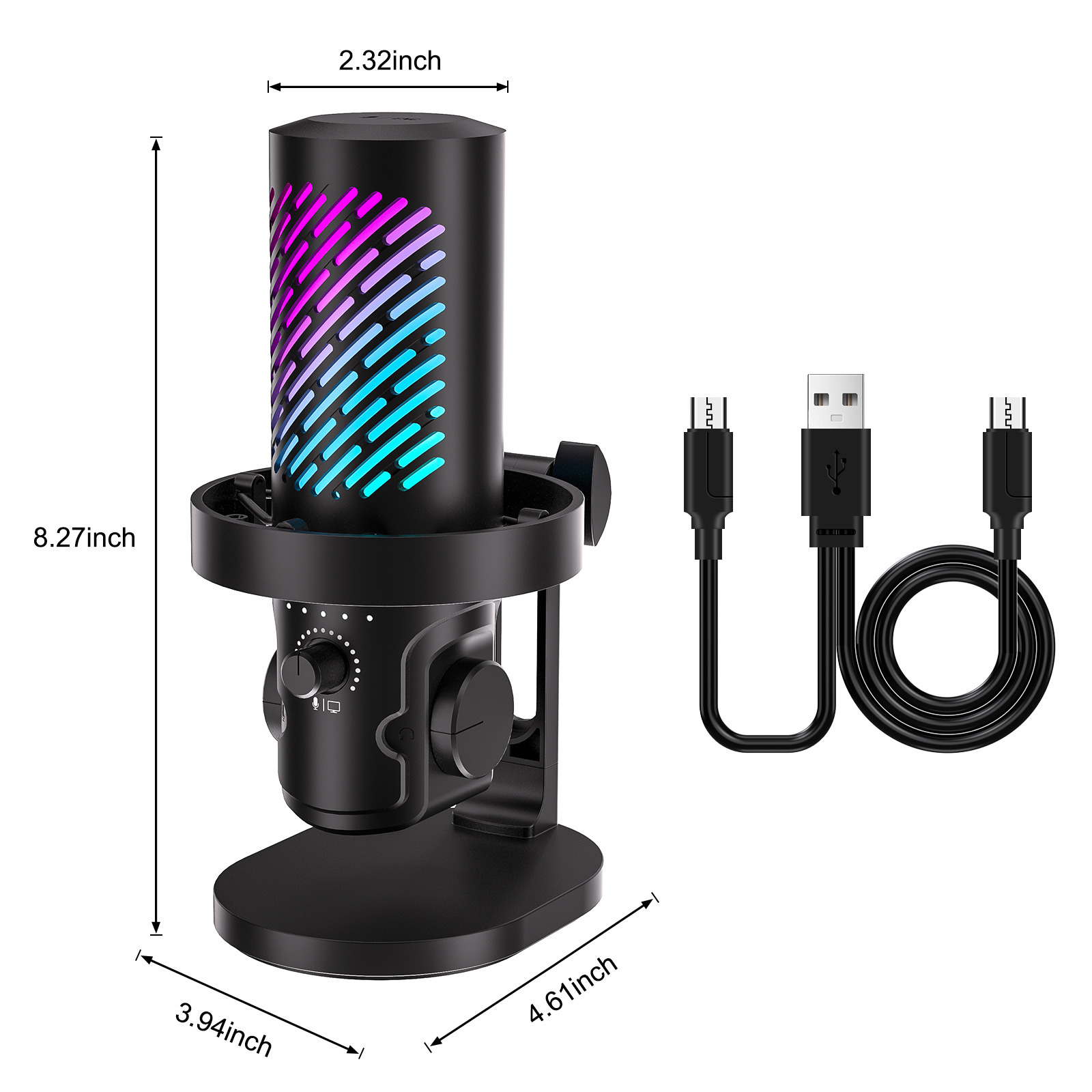 Tenlamp CG1 RGB USB Yayın Mikr - Pc Gaming Youtuber incelemesi ve fiyatı