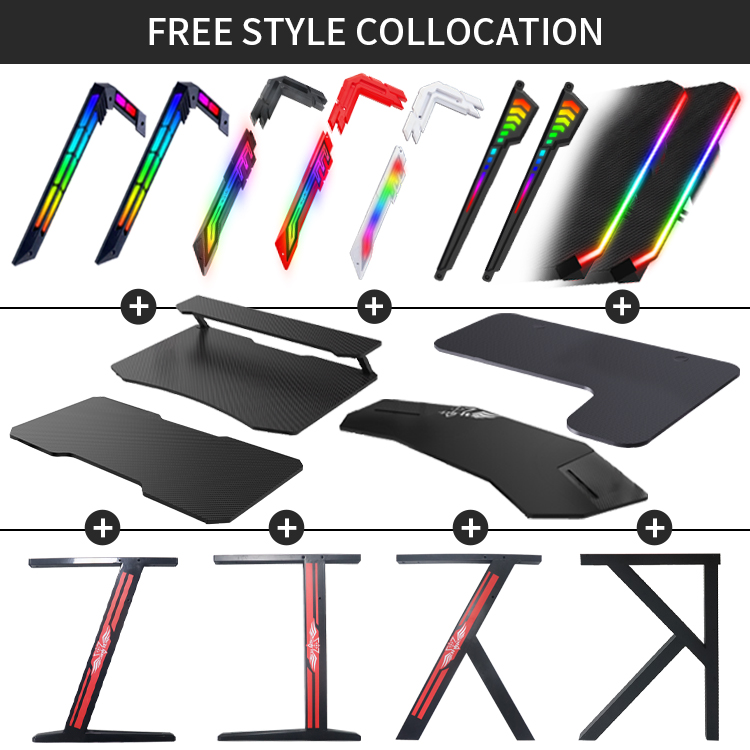 70 İnç Büyük RGB LED Işıklı E- - Pc Gaming Desk incelemesi ve fiyatı