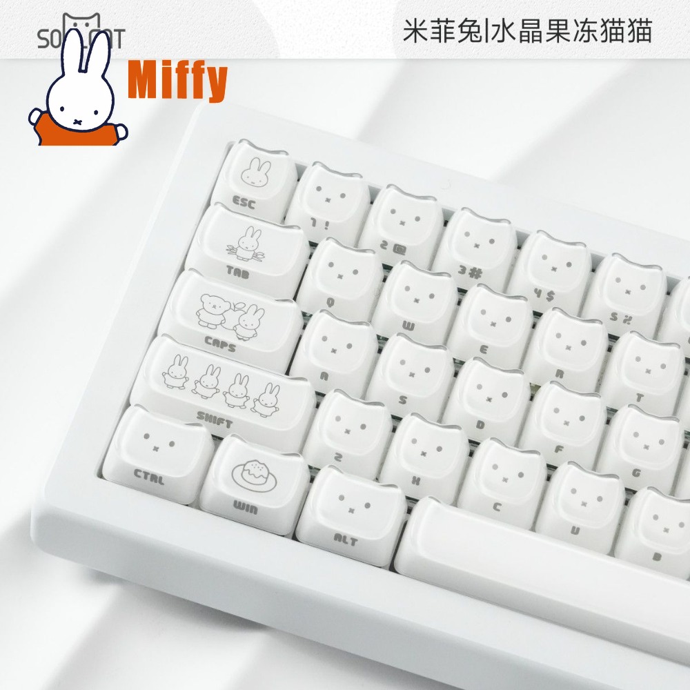Kawaii Miffy Keycaps Sevimli T - Pc Gaming Desk incelemesi ve fiyatı