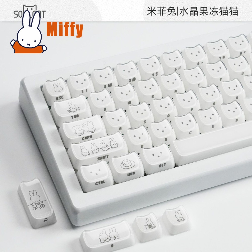 Kawaii Miffy Keycaps Sevimli T - Pc Gaming Desk incelemesi ve fiyatı