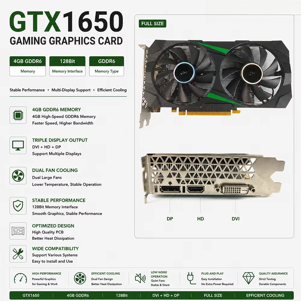 Grafik Kartı GTX 1650 4GB GDDR - Pc Gaming Gtx 1650 incelemesi ve fiyatı