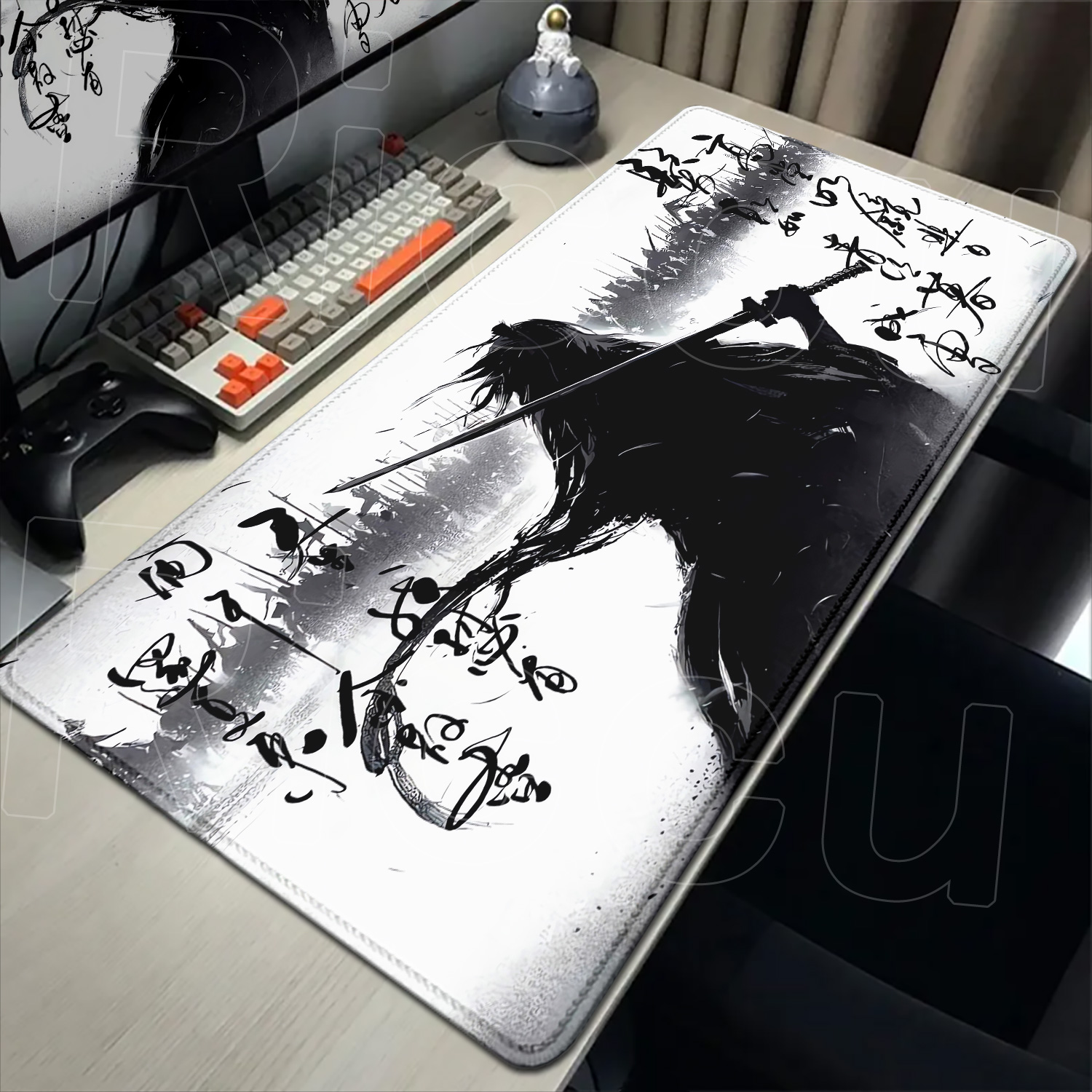 Samuray Savaşçı siyah beyaz çi - Pc Gaming Drawing incelemesi ve fiyatı
